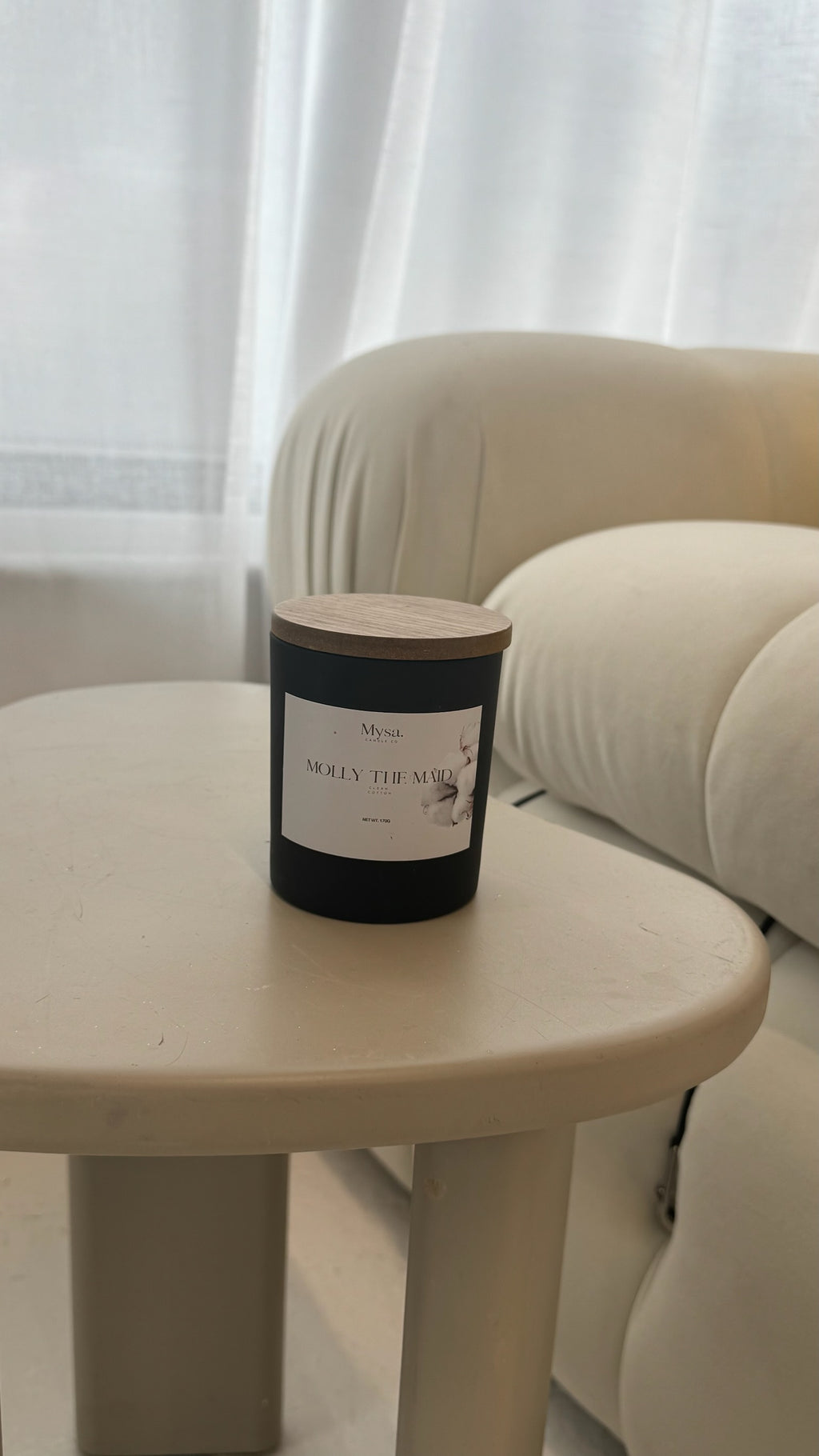 Molly The Maid- Clean Cotton Candle