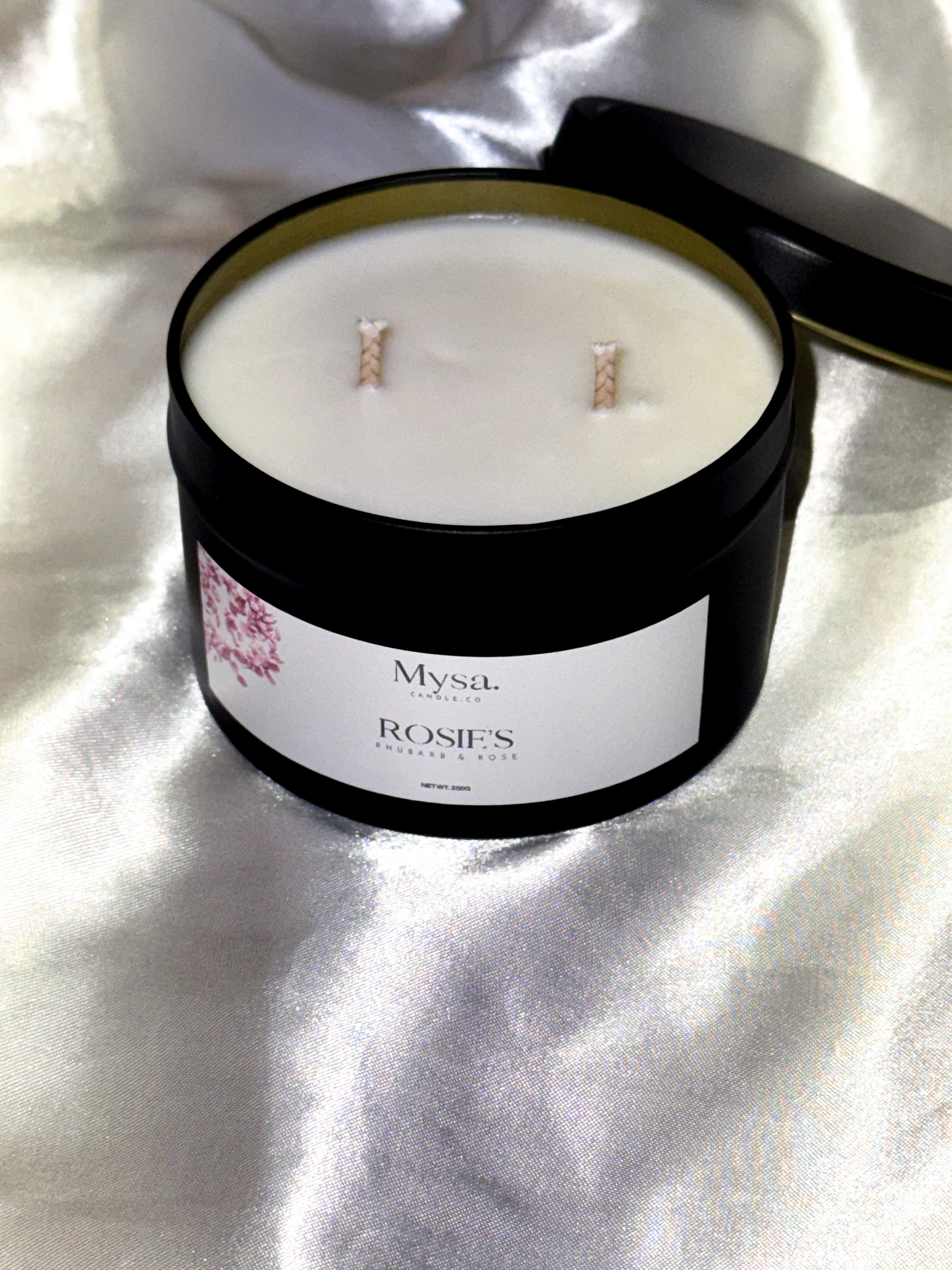 Rosie's- Rhubarb & Rose Candle