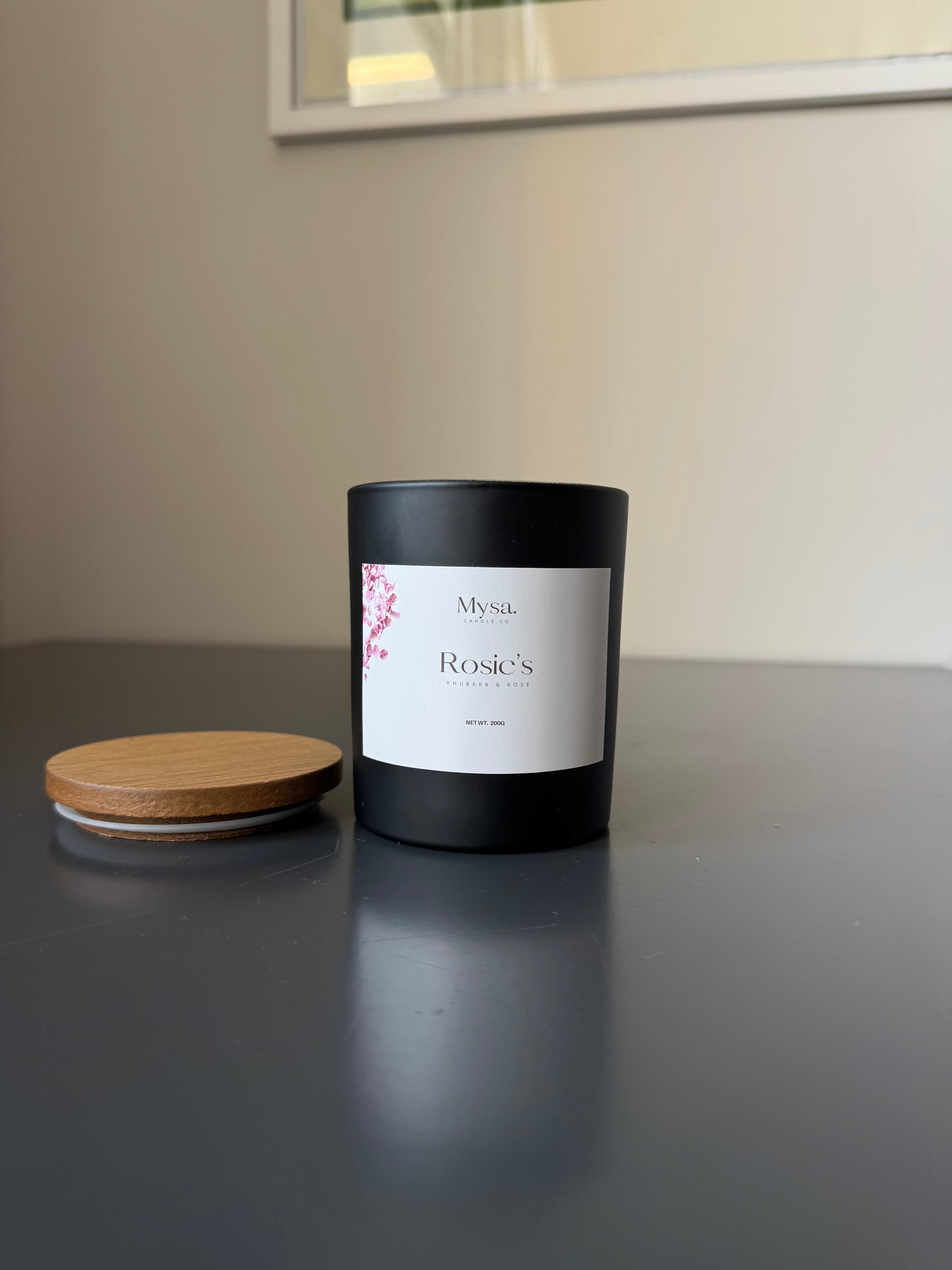 Rosie's- Rhubarb & Rose Candle