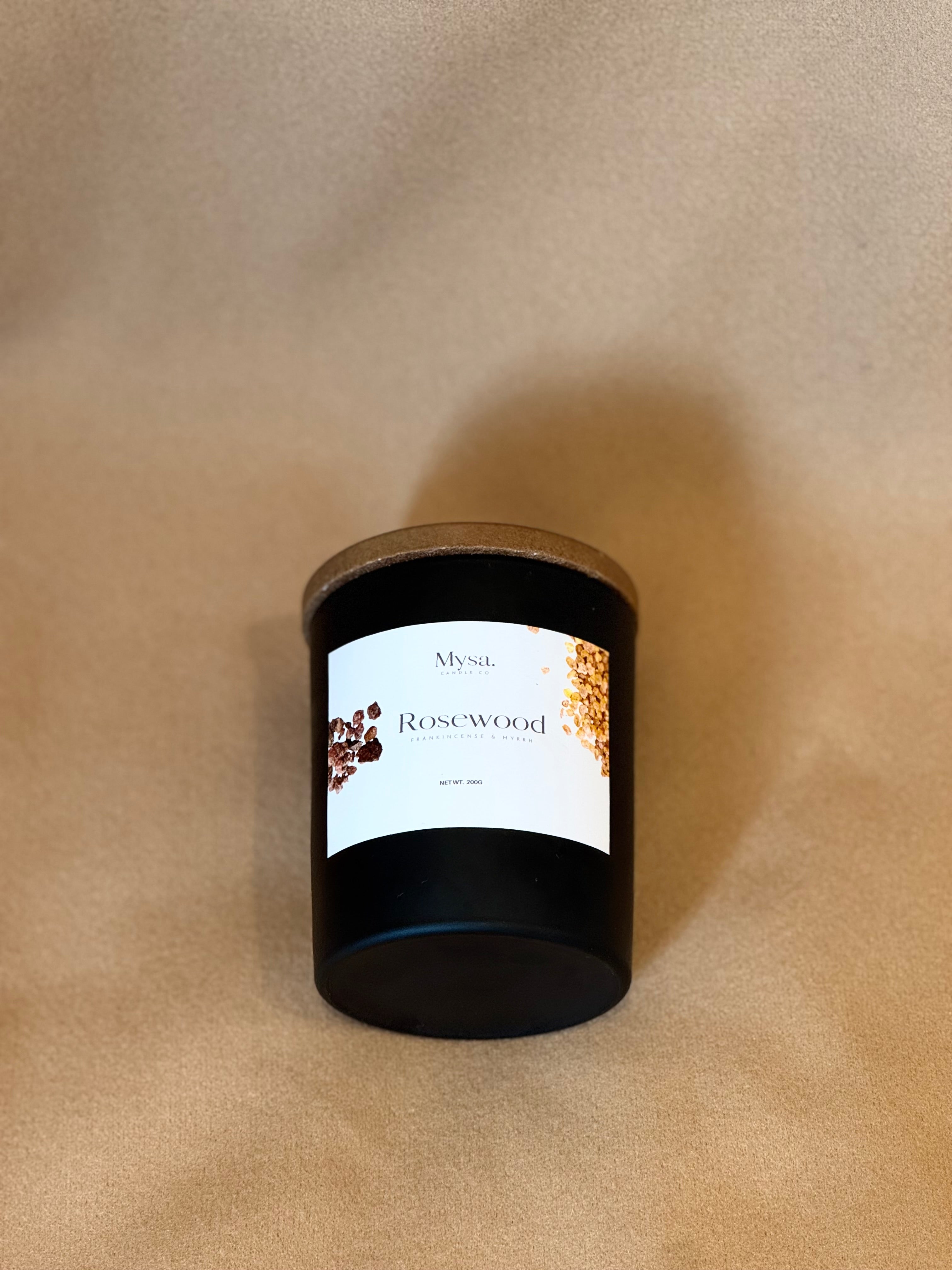 Rosewood- Frankincense & Myrrh Candle