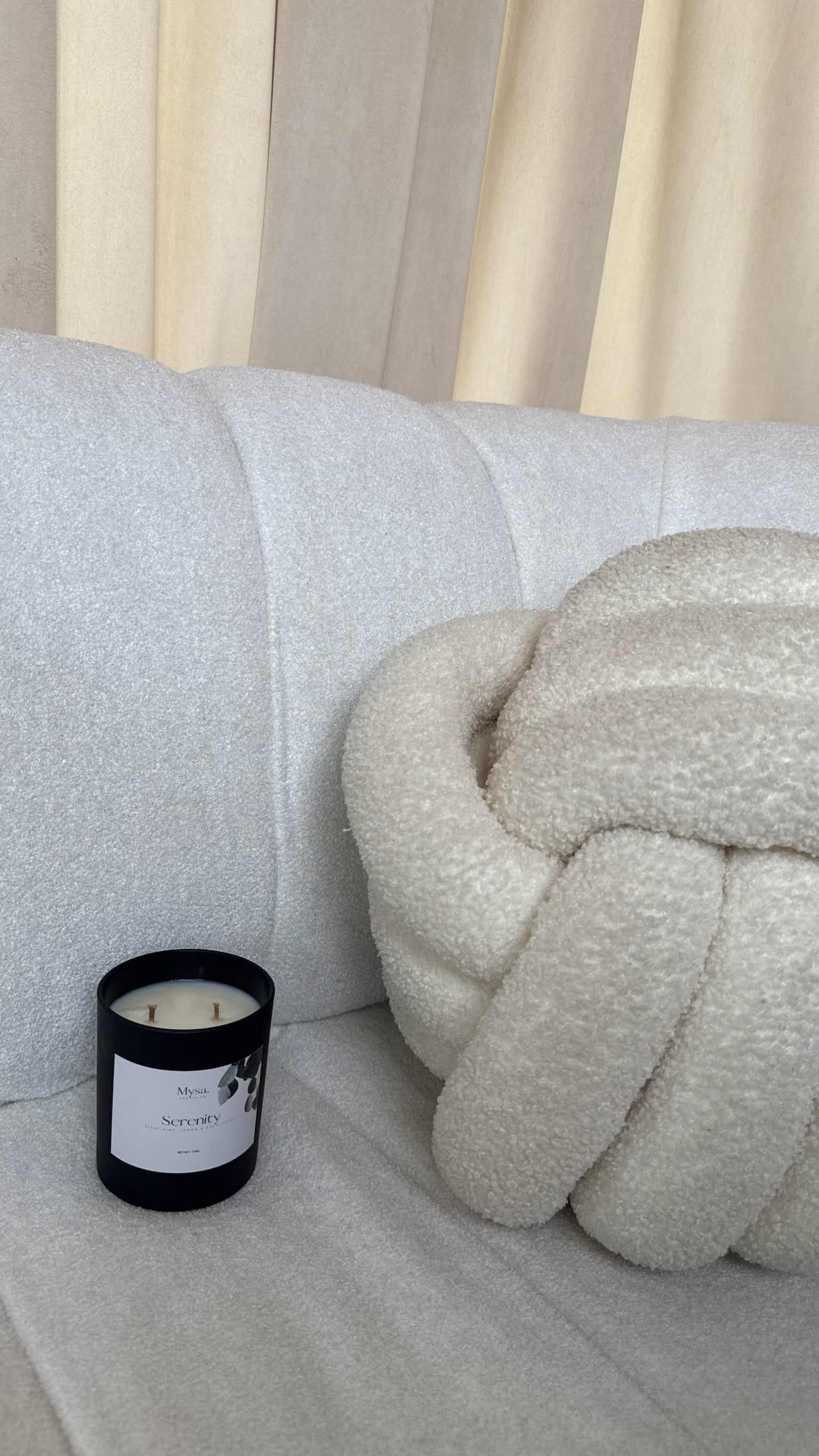 Serenity- Pine, Lemon & Eucalyptus candle